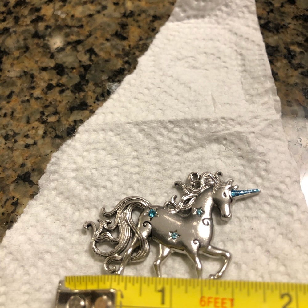 Ganz “MAGICAL UNICORN “Charm Pocket Token "YOU are FANTASTICAL “  blue stones